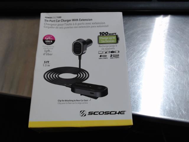 Six-port car charger