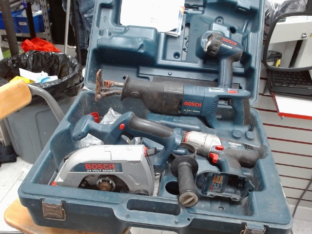 Coffre de 4 outils drill/scie/sawzall/la