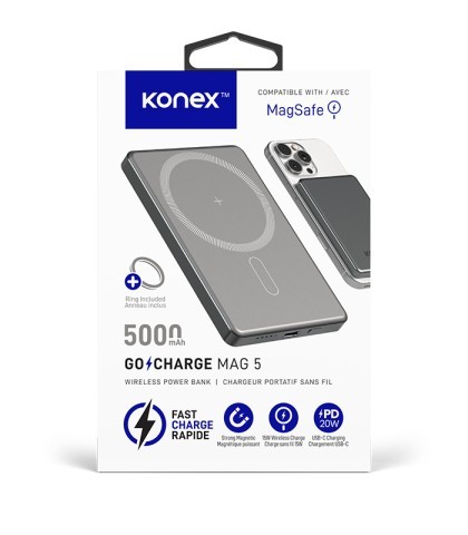 Chargeur sans fils 500mah go charge mag