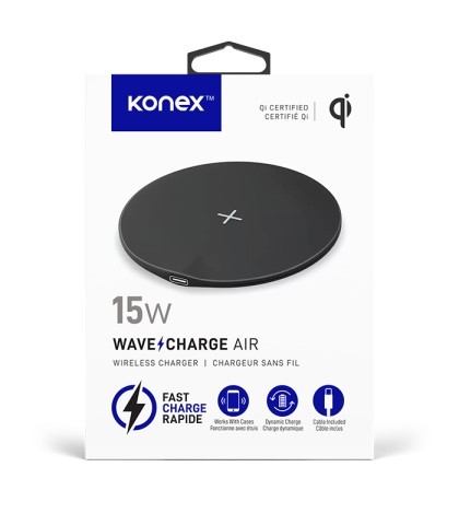 Chargeur sans fils 15w wave charge air