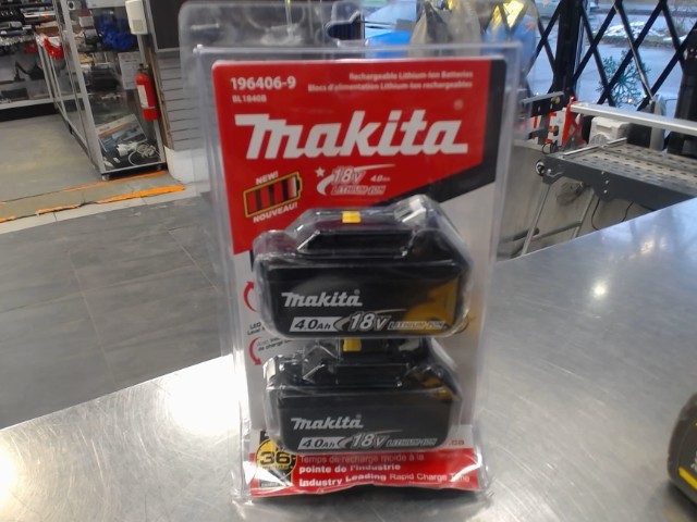 Pack 2 batteries makita 4ah