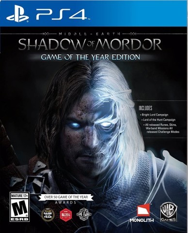 Shadow of mordor goty - ps4
