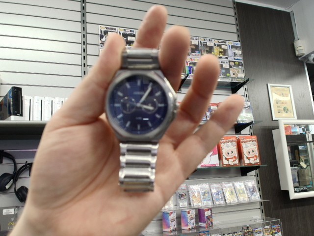 Montre fossil argent bleu