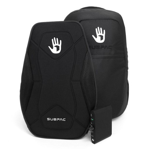 Tactile base audio backpack