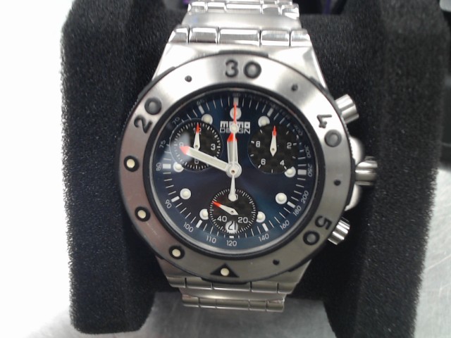 Montre stainless chronograph blue dial