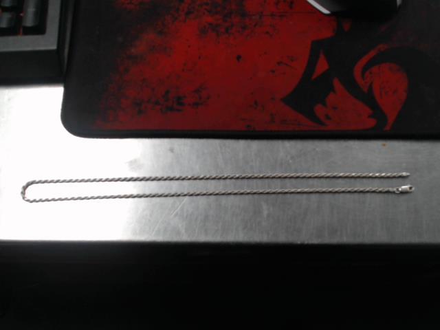 Chaine argent torsade