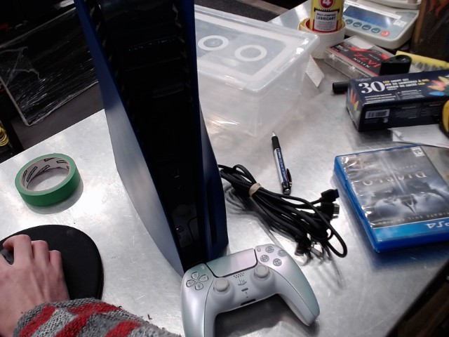 Ps5 bleu + manette chrome
