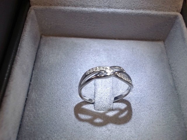 Bague argent diamant k 1/15 carat