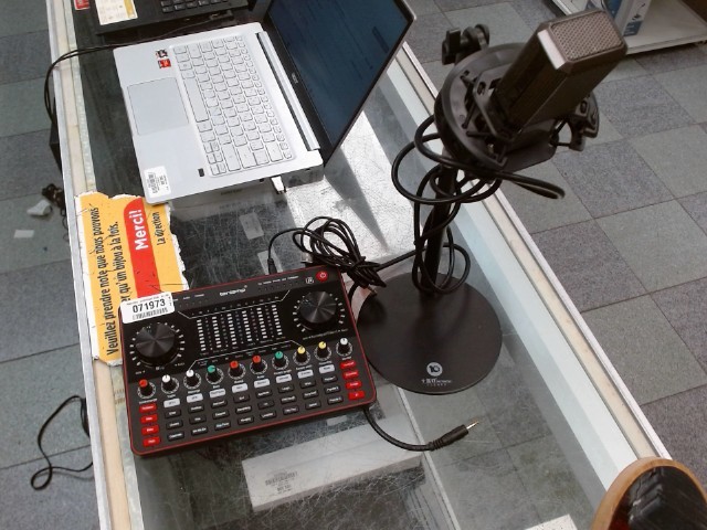 Kit de podcast micro et carte de son