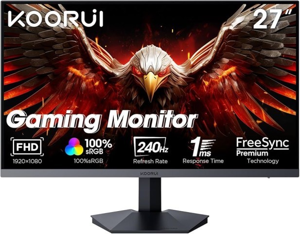 Moniteur curved gaming koorui 240hz