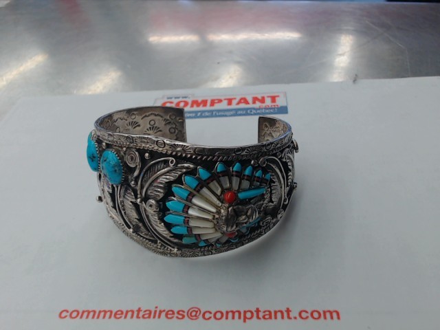 Bracellet en argent style premiere natio