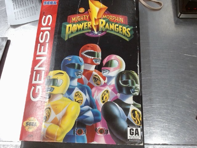 Powerranger jeux+livret+case