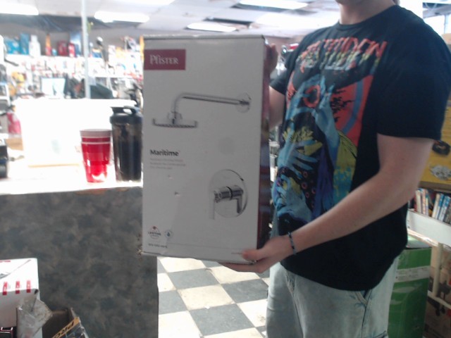 Polished chrome douche