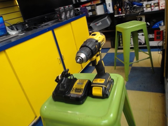 Brushless drill with battery and charger