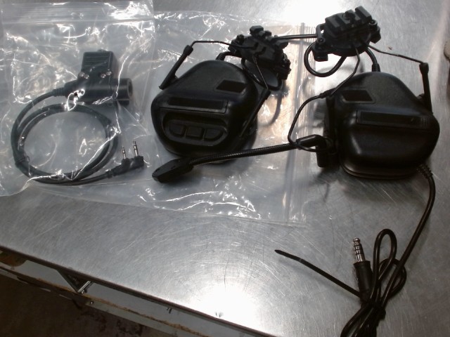 Rail mounted headset bluetooth