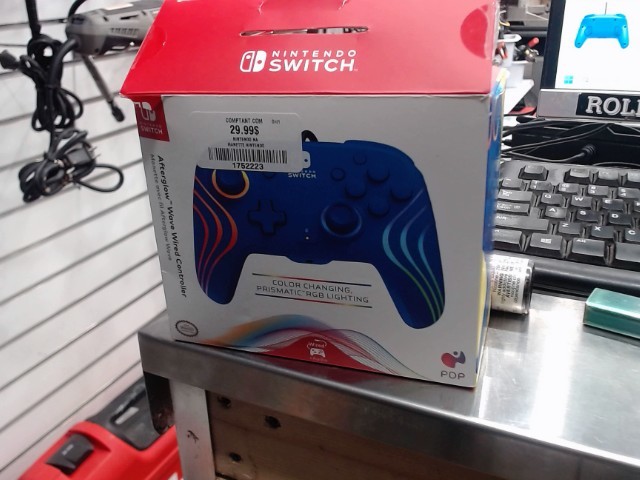 Manette switch bleu