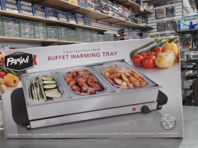3-pan buffet warming tray(neuf)