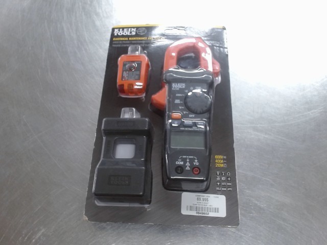 Clamp meter and electrical test kit