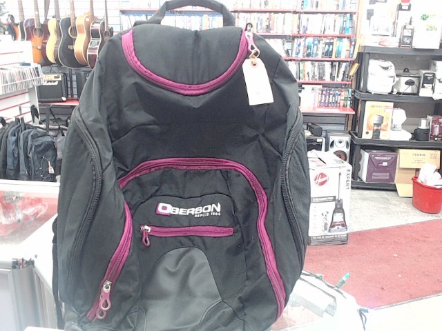 Sac de bottes de ski noir et rose