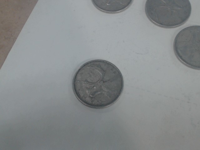 25c silver .800 1960