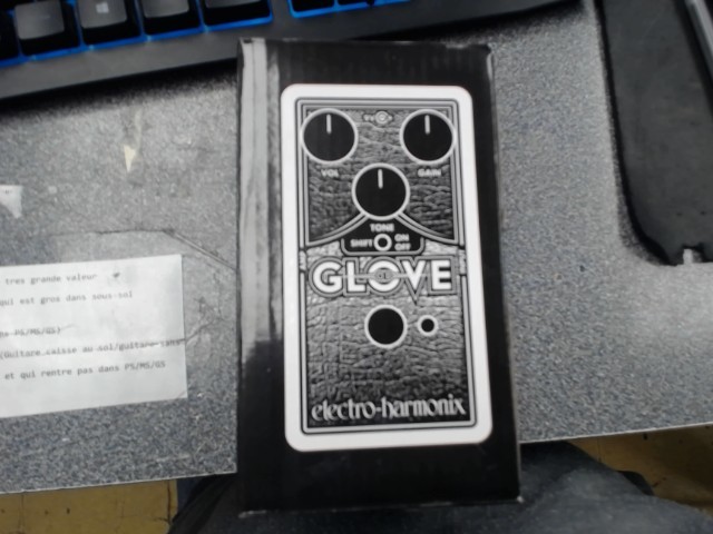 Guitar pedal in black box