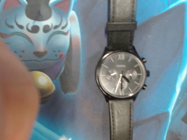 Chronograph fossil noir