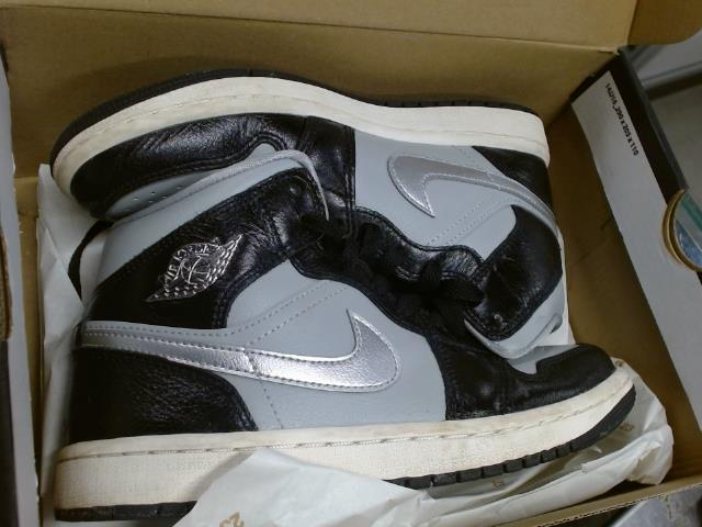 Jordan 1 mid black grey silver 6.5