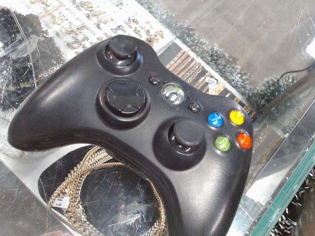 Manette noir xbox 360+batt aftermarket