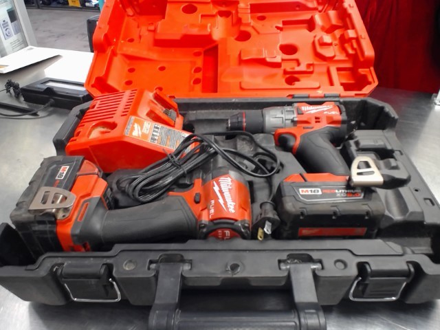 Kit impact fuel + drill+2batt+chrg dcase