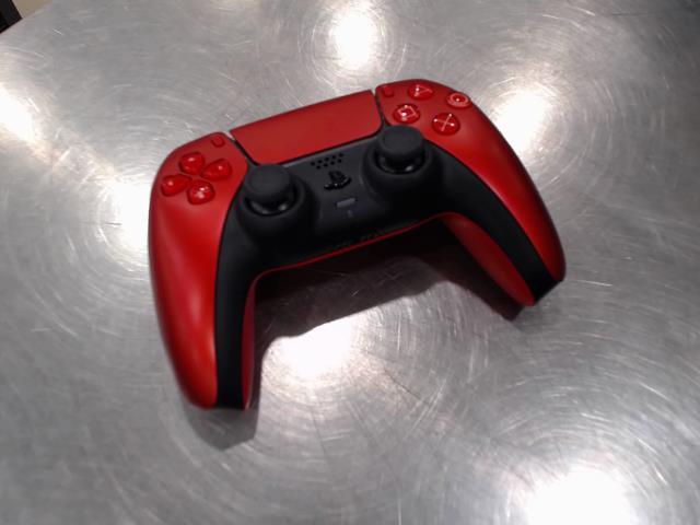Manette de ps5 rouge brillant