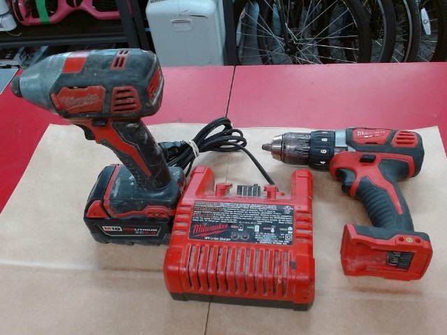 Combo perceuse+impact+batterie+chargeur