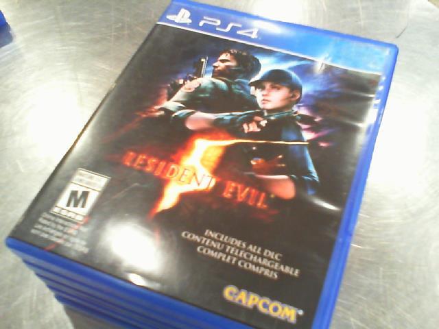 Resident evil 5 jeu ps4