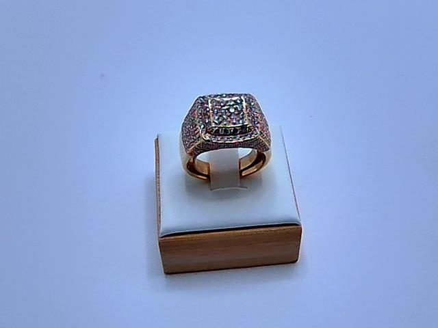 BAGUE EN OR 10KT   DIAMANTS
