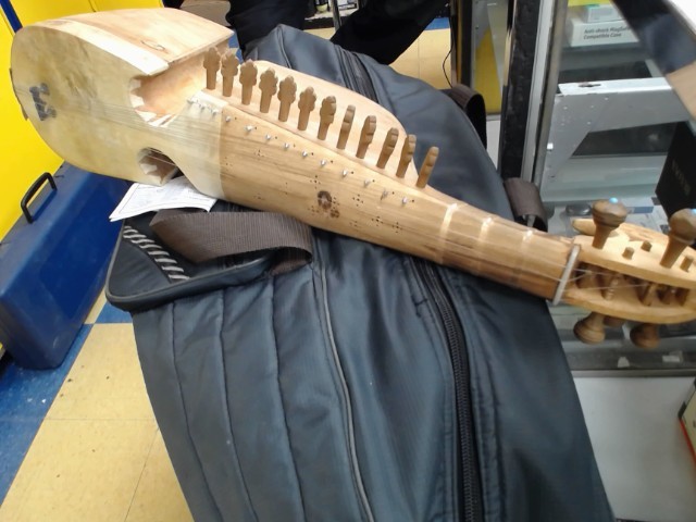 Instrument fait main rabab en bois+sac