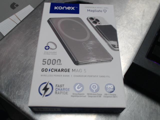 Chargeur portatif konex sans fil