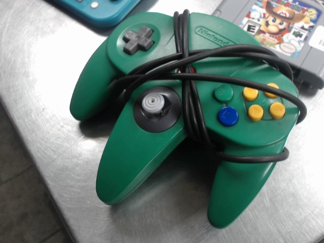 Manette verte n64 originale