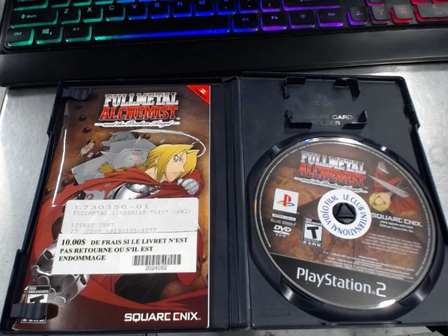 Fullmetal alchemist broken angel ps2