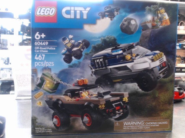 Lego city off road police car chase