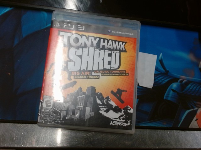 Tony hawk shred ps3