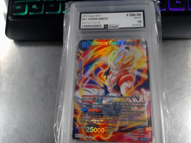 Ultimate fusion gogeta sd6-04 gem mt 10