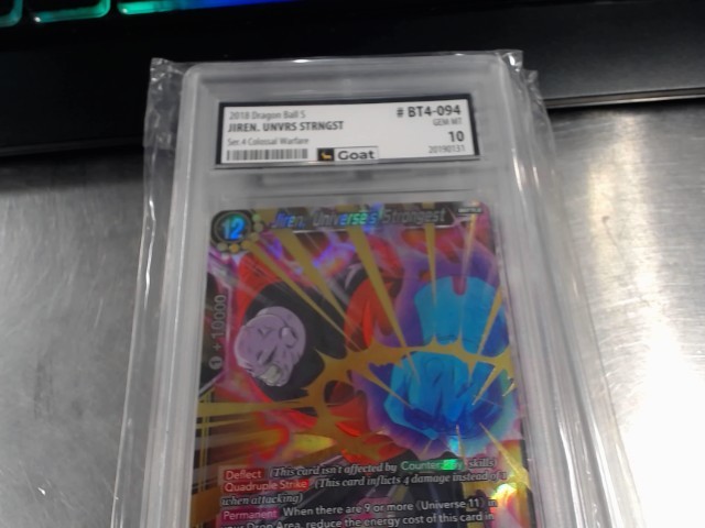 Jiren, unerse's strongest gem mt 10