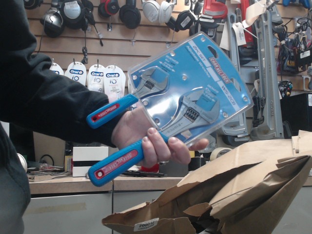 Kit 2 adjustable wrench