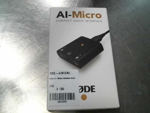 Rode compact audio interface neuf