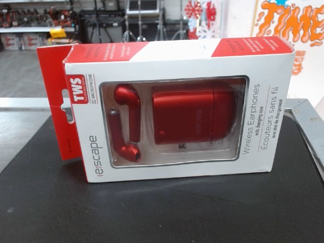 �couteurs sans fil rouge dans boite