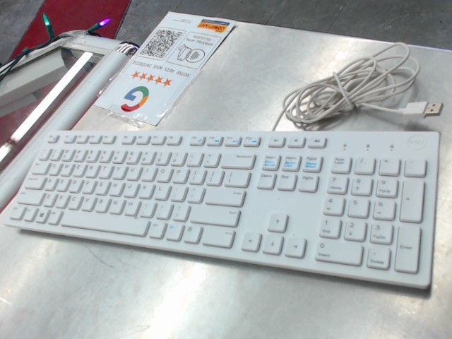 Calvier qwerty filaire blanc