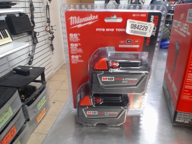 Milwaukee batt 5.0 ah x 2