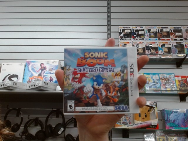 Sonic boom shattered crystal