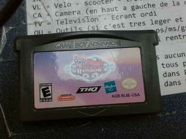 Jeux de nitendo ds dans sa pochette