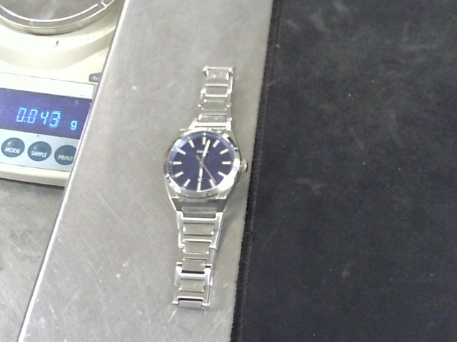Fossil silver blue watch