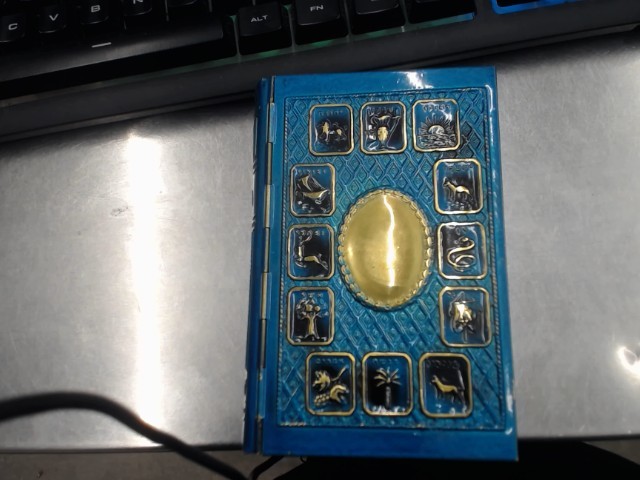 Torah bleu et or en metal